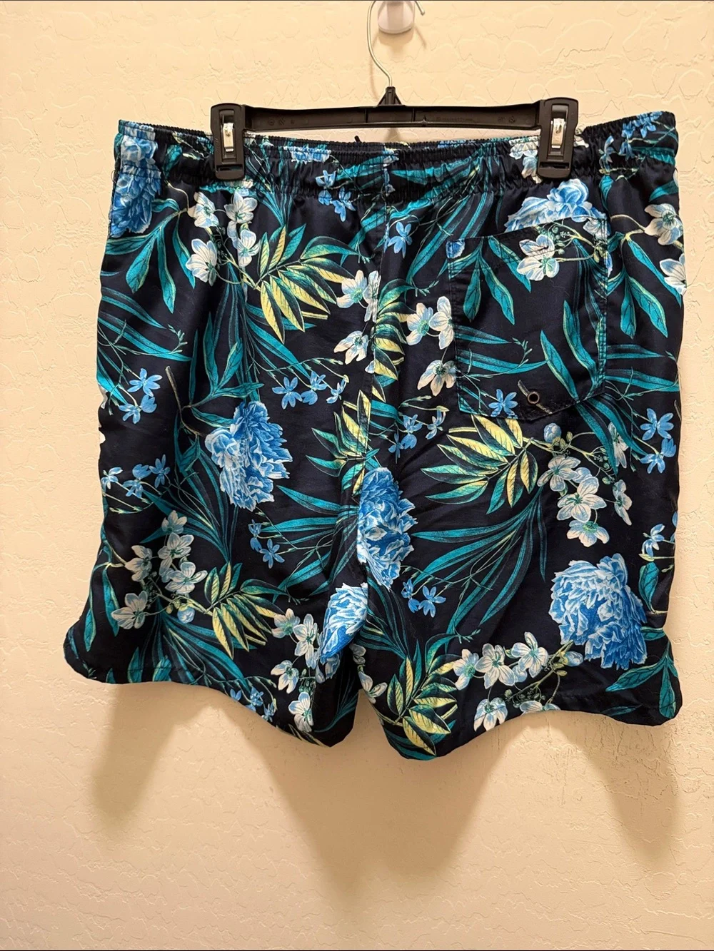 Old Navy Navy Blue Floral Men's Swim Trunks